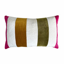 Load image into Gallery viewer, WILLOW # MULTI STRIPE 64X44CM LUMBAR CUSHION